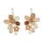 Quartz and cultured pearl dangle earrings, 'Elegant Flora' - Quartz and Cultured Pearl Dangle Earrings from Thailand thumbail