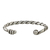 Sterling silver cuff bracelet, 'Lanna Flora' - Handmade Sterling Silver Thai Hill Tribe Cuff Bracelet (image 2d) thumbail