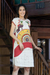 Cotton batik dress, 'Pheasant Singing' - 100% Cotton Thai Batik Short Sleeve Dress in Earth Tones