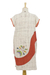 Cotton batik dress, 'Pheasant Singing' - 100% Cotton Thai Batik Short Sleeve Dress in Earth Tones (image 2e) thumbail