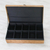 Caja de reloj de terciopelo (12,75 pulgadas) - Caja de reloj de terciopelo marrón hecha a mano de Tailandia (12,75 pulgadas)