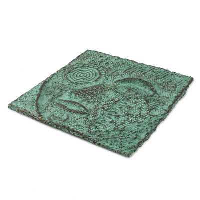 Recycled Paper Relief Panel of Buddha from Thailand