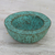 Recycled paper decorative bowl, 'Ocean Green' - Green Recycled Paper Decorative Bowl from Thailand