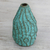 Recycled paper decorative vase, 'Mystic Mountain' - Wave Motif Recycled Paper Decorative Vase from Thailand