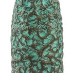 Recycled paper decorative vase, 'Textured Green' - Textured Recycled Paper Decorative Vase from Thailand