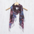 Tie-dyed cotton scarf, 'Artistic Colors' - Tie-Dyed Multicolored Cotton Wrap Scarf from Thailand (image 2) thumbail