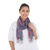 Tie-dyed cotton scarf, 'Fantastic Colors' - Tied-Dyed Cotton Wrap Scarf in Pink and Purple from Thailand (image 2a) thumbail