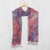 Tie-dyed cotton scarf, 'Fantastic Colors' - Tied-Dyed Cotton Wrap Scarf in Pink and Purple from Thailand (image 2b) thumbail