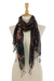 Tie-dyed cotton scarf, 'Subtle Colors' - Tie-Dyed Fringed Cotton Wrap Scarf in Brown from Thailand (image 2d) thumbail