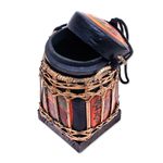 Ceramic decorative jar, 'Lanna Antique in Green' - Handmade Ceramic Decorative Jar from Thailand