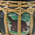 Dekoratives Glas aus Keramik - Handgefertigtes Dekoglas mit grünem Elefanten aus Thailand