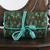 Rayon and silk blend jewelry roll, 'Floral Fashionista' - Rayon and Silk Blend Jewelry Roll in Green from Thailand thumbail