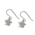 Sterling silver dangle earrings, 'Charming Star' - Handmade 925 Sterling Silver Star Dangle Earrings Thailand (image 2c) thumbail