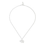 Sterling silver pendant necklace, 'Blessed Elephant' - Handmade 925 Sterling Silver Abstract Elephant Necklace