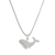 Sterling silver pendant necklace, 'Ocean Whale' - Handmade 925 Sterling Silver Whale Pendant Necklace thumbail