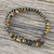 Tiger's eye beaded bracelet, 'Evermore' - Double Strand Tiger's Eye Beaded Macrame Bracelet (image 2b) thumbail