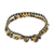 Tiger's eye beaded bracelet, 'Evermore' - Double Strand Tiger's Eye Beaded Macrame Bracelet (image 2c) thumbail