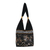Cotton shoulder bag, 'Floral Nighttime' - Floral Cotton Shoulder Bag from Thailand (image 2a) thumbail
