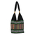 Cotton shoulder bag, 'Thai Hillside' - Embroidered Multicolored Cotton Shoulder Bag from Thailand