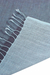 Wendeschal aus Baumwolle - Wendeschal aus 100 % Baumwolle mit blauen und grauen Fransen