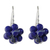 Lapis lazuli dangle earrings, 'Blue Grapes' - Lapis Lazuli Cluster Dangle Earrings from Thailand thumbail