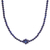 Lapis lazuli beaded pendant necklace, 'Blue Grapes' - Lapis Lazuli Beaded Pendant Necklace from Thailand thumbail