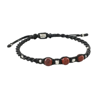 Jasper and Hill Tribe Silver Macrame Style Cord Bracelet