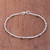 Silver beaded bracelet, 'Endless Circle' - Handmade 925 Sterling Hill Tribe Silver Beaded Bracelet (image 2) thumbail