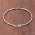 Silver beaded bracelet, 'Endless Circle' - Handmade 925 Sterling Hill Tribe Silver Beaded Bracelet (image 2b) thumbail