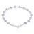 Silver beaded bracelet, 'Dots and Boxes' - Handmade Circle Rectangle 925 Sterling Karen Silver Bracelet (image 2f) thumbail