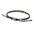 Jasper macrame cord bracelet, 'Earth Saver' - Handmade Waxed Cord Jasper Hill Tribe Silver Bracelet (image 2d) thumbail