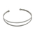 Sterling silver cuff bracelet, 'Aligned Duo' - Sterling Silver Wire Narrow Cuff Bracelet