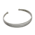 Sterling silver cuff bracelet, 'Aligned Trio' - Sterling Silver Wire Narrow Cuff Bracelet (image 2c) thumbail