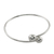 Sterling silver bangle bracelet, 'Silver Friends' - Sterling Silver Bangle Bracelet thumbail