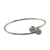 Sterling silver bangle bracelet, 'Silver Friends' - Sterling Silver Bangle Bracelet