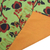Cotton scarf, 'Radiant Garden' - Green and Orange Cotton Floral Scarf Handmade in Thailand