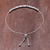 Sterling silver beaded bracelet, 'Morse Code Hope' - Handmade 925 Sterling Silver Morse Code Hope Chain Bracelet