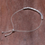 Sterling silver beaded bracelet, 'Morse Code Hope' - Handmade 925 Sterling Silver Morse Code Hope Chain Bracelet (image 2d) thumbail