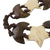 Coconut shell belt, 'Moonlit Stars' - Stars and Half Moons Coconut Shell and Nylon Cord Tie Belt (image 2d) thumbail