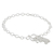 Sterling silver charm bracelet, 'Simple Elephant' - 925 Sterling Silver Handmade Elephant Link Bracelet thumbail
