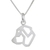 Sterling silver pendant necklace, 'St. Bernard' - Handcrafted Sterling Silver St Bernard Dog Pendant Necklace (image 2e) thumbail
