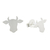 Sterling silver stud earrings, 'Gentle Bull' - Handmade 925 Sterling Silver Bull Steer Stud Earrings