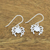Sterling silver dangle earrings, 'Eight Legged Love' - 925 Sterling Silver Handmade Dangle Spider Earrings (image 2b) thumbail