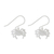 Sterling silver dangle earrings, 'Eight Legged Love' - 925 Sterling Silver Handmade Dangle Spider Earrings (image 2c) thumbail