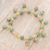 Gold plated jade link bracelet, 'Jade Deluxe' - 18K Gold Plated Jade Link Bracelet with Hook Clasp (image 2b) thumbail