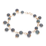 Gold plated jade link bracelet, 'Jade Deluxe' - 18K Gold Plated Jade Link Bracelet with Hook Clasp