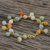 Gold plated jade and quartz link bracelet, 'Sweet Jade' - 18K Gold Plated Jade Quartz Link Bracelet with Hook Clasp (image 2b) thumbail