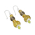 Multi-gemstone beaded dangle earrings, 'Unity of Nature' - Handmade Multi-Gemstone Beaded Dangle Earrings from Thailand (image 2c) thumbail