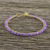 Gold plated quartz bangle bracelet, 'Fall in Love in Purple' - Gold Plated Purple Quartz Bangle Bracelet from Thailand (image 2) thumbail