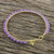 Gold plated quartz bangle bracelet, 'Fall in Love in Purple' - Gold Plated Purple Quartz Bangle Bracelet from Thailand (image 2c) thumbail